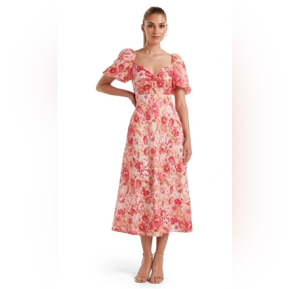 Floral Midi Dress Size 8